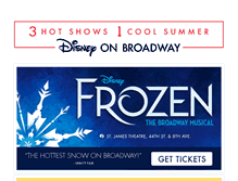 Tablet Screenshot of offers.disneyonbroadway.com